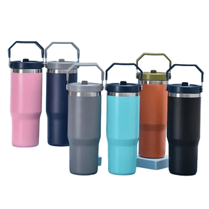 Wholesale 30oz Double Wall Stainless Steel Vacuum Thermos Tumbler Mug with Lid and Straw 