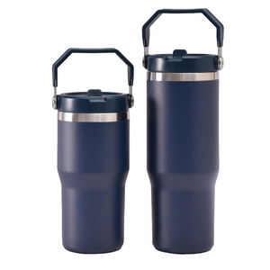 Popular Navy Blue 20oz 30oz Stainless Steel Vacuum Insulated Travel Tumbler with Handle