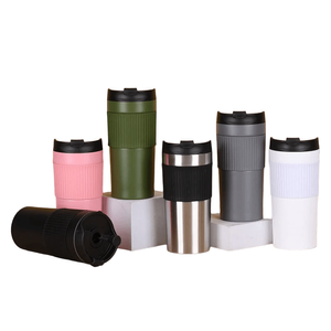 Portable Stainless Steel Double Wall Vacuum French Press Travel Coffee Mug 