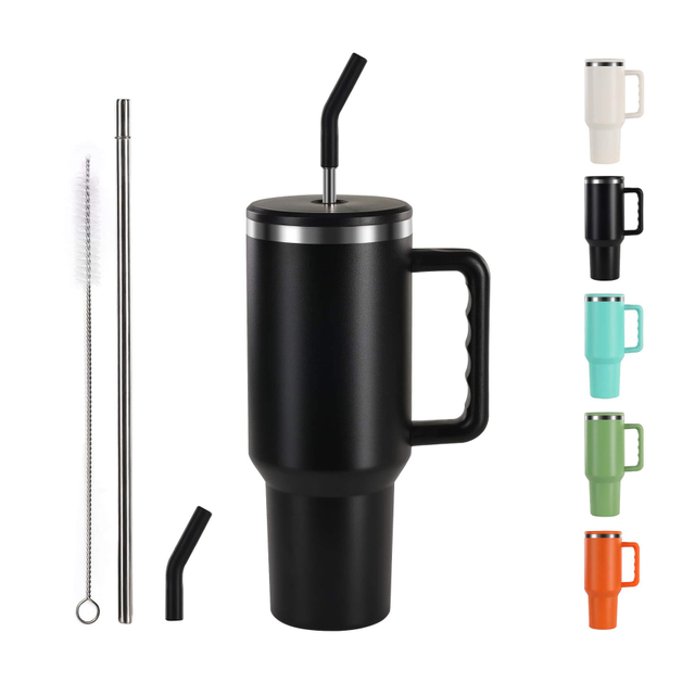 Christmas Mug Insulated Tumbler Double Wall Thermos Cup 40oz Vacuum Insulated Tumbler with Straw Lid Water Bottle 