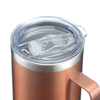 Wholesale Double Wall Vacuum Insulated Keep Cold 24oz Beer Cup Coffee Mug with Handle and Lid