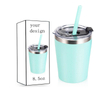 Wholesale Vacuum Insulated Double Wall Stainless Steel Travel Mug Coffee Cup Kids Toddler Cup with Lid