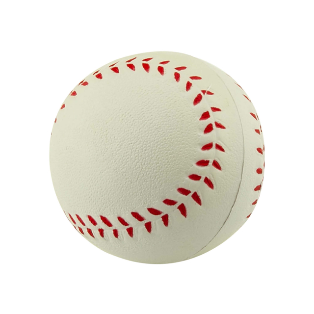 Hot Sale Custom Logo Printed PU Foam Baseball Shaped Stress Ball Baseball Company Promotional Gift Squeeze Toy