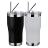 Wholesale Double Wall Vacuum Insulated 20oz Curved Coffee Mug Travel Tumbler with Lider