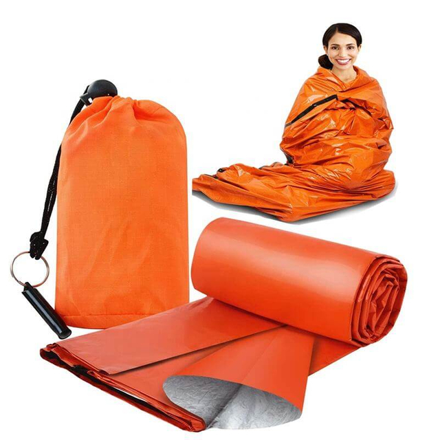 Emergency Survival Thermal Ultralight Sleeping Bag Bivy Sack 