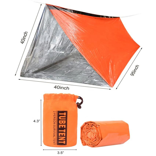 Life Tent Emergency Shelter 2 Person Survival Tent for Camping, Hiking, Adventure