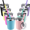 8oz 12oz 14oz Kids Stainless Steel Milk Tumbler with Leak Proof and Straw